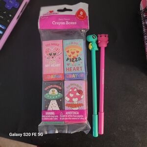 Crayon Boxes with Cute Pencils